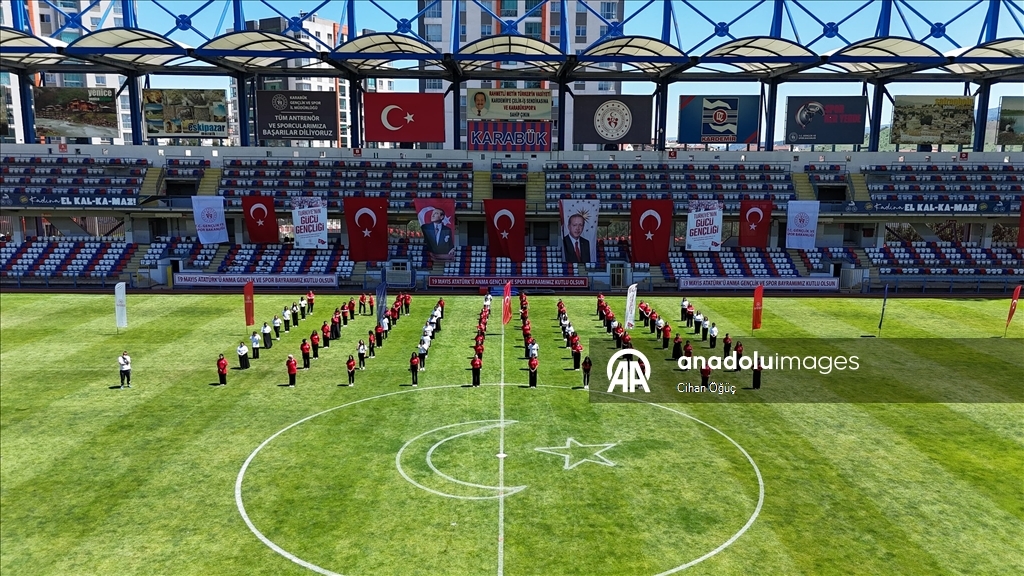 Karabük'te 19 Mayıs Atatürk'ü Anma, Gençlik ve Spor Bayramı kutlandı