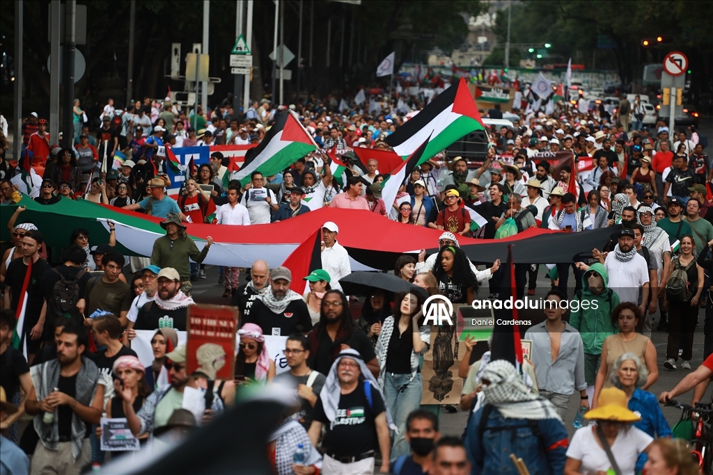 مظاهرات في المكسيك تنديدا بمجازر إسرائيل في غزة
