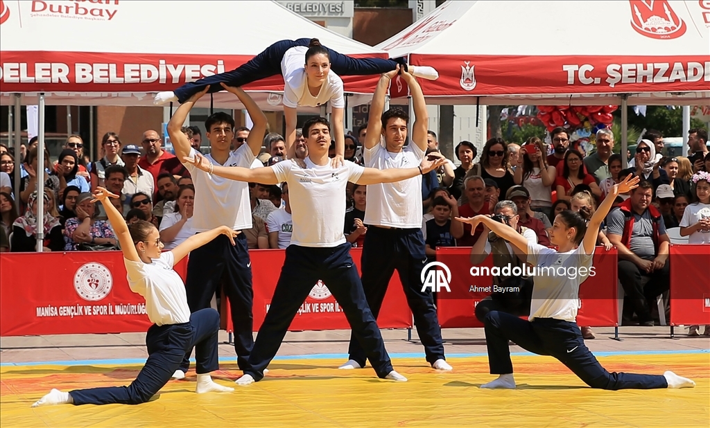 Manisa'da 19 Mayıs Atatürk'ü Anma, Gençlik ve Spor Bayramı kutlandı