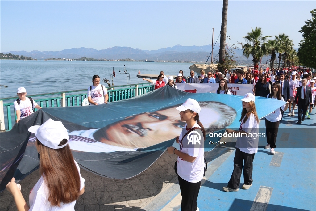 Muğla'da 19 Mayıs Atatürk'ü Anma, Gençlik ve Spor Bayramı kutlandı