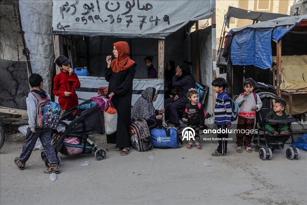 Палестинцы покидают восток Хан-Юнуса из-за угрозы израильской атаки