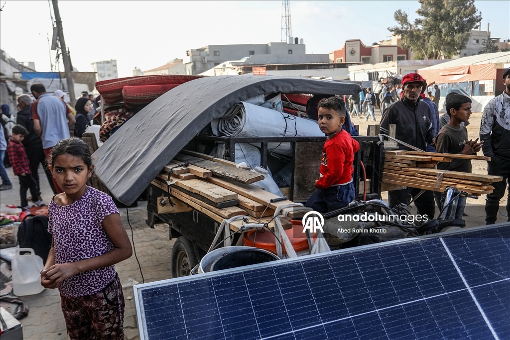 Палестинцы покидают восток Хан-Юнуса из-за угрозы израильской атаки