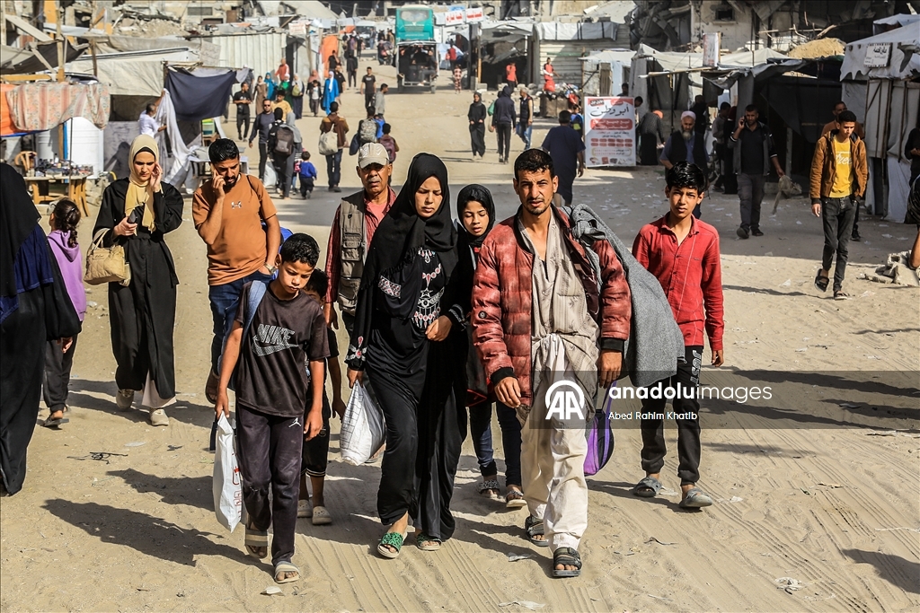 Палестинцы покидают восток Хан-Юнуса из-за угрозы израильской атаки