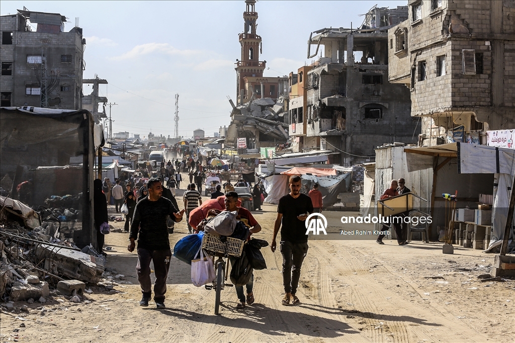 Палестинцы покидают восток Хан-Юнуса из-за угрозы израильской атаки