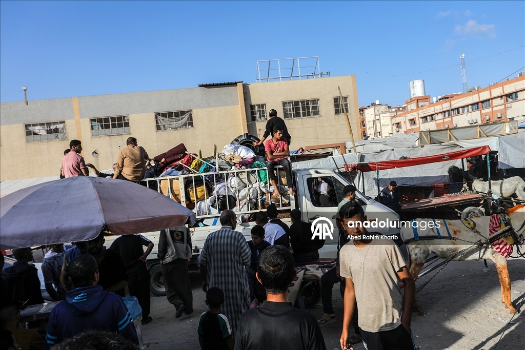 Палестинцы покидают восток Хан-Юнуса из-за угрозы израильской атаки