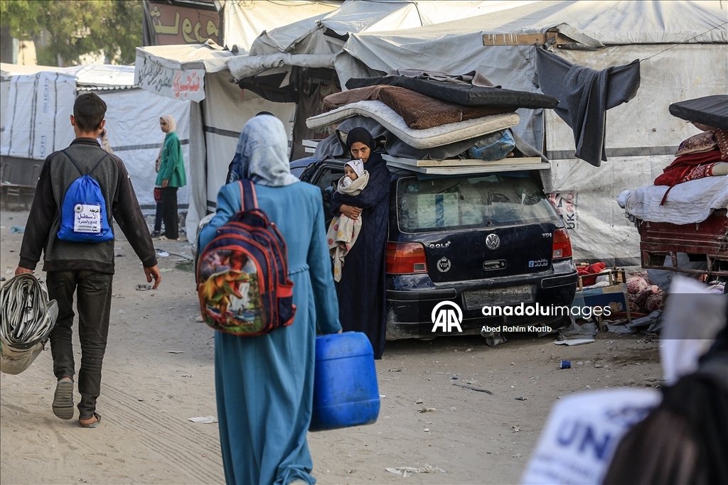 Палестинцы покидают восток Хан-Юнуса из-за угрозы израильской атаки