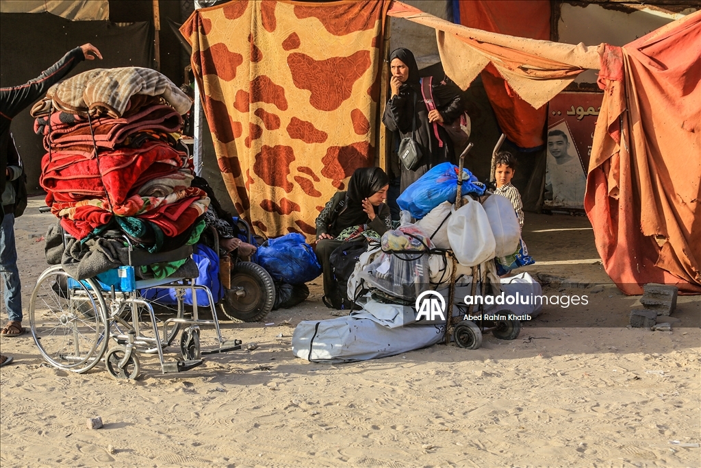 Палестинцы покидают восток Хан-Юнуса из-за угрозы израильской атаки