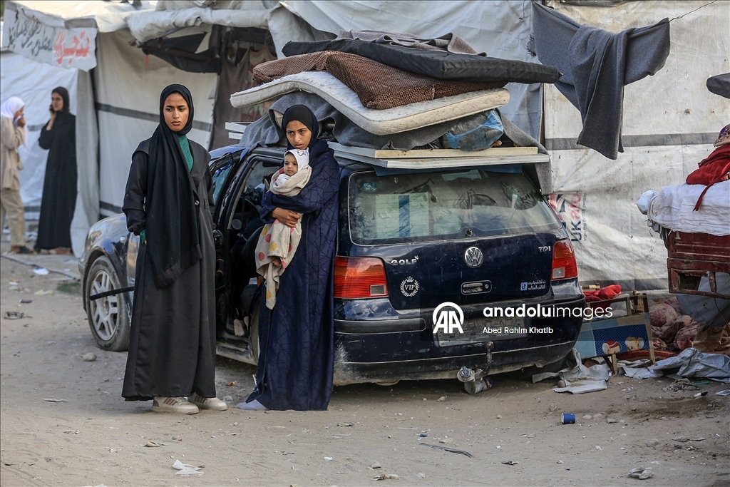 Палестинцы покидают восток Хан-Юнуса из-за угрозы израильской атаки