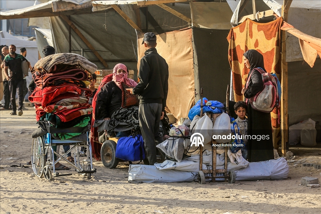 Палестинцы покидают восток Хан-Юнуса из-за угрозы израильской атаки