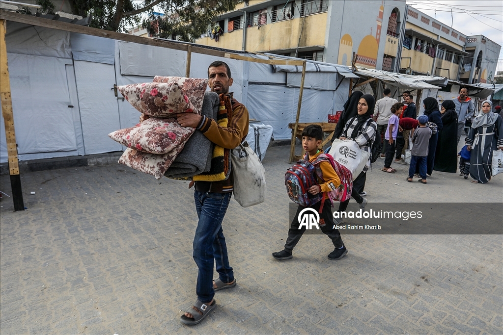 Палестинцы покидают восток Хан-Юнуса из-за угрозы израильской атаки