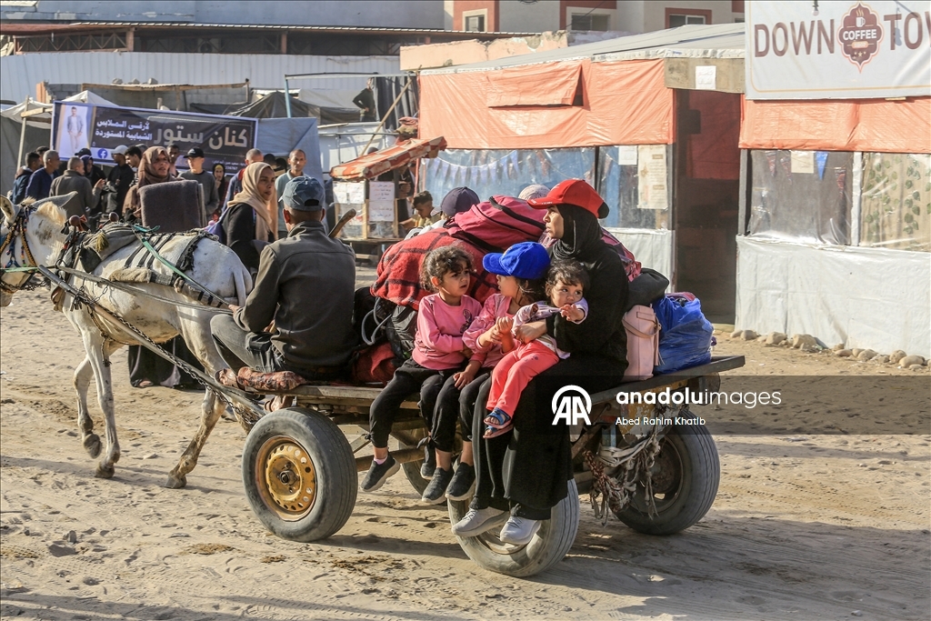 Палестинцы покидают восток Хан-Юнуса из-за угрозы израильской атаки