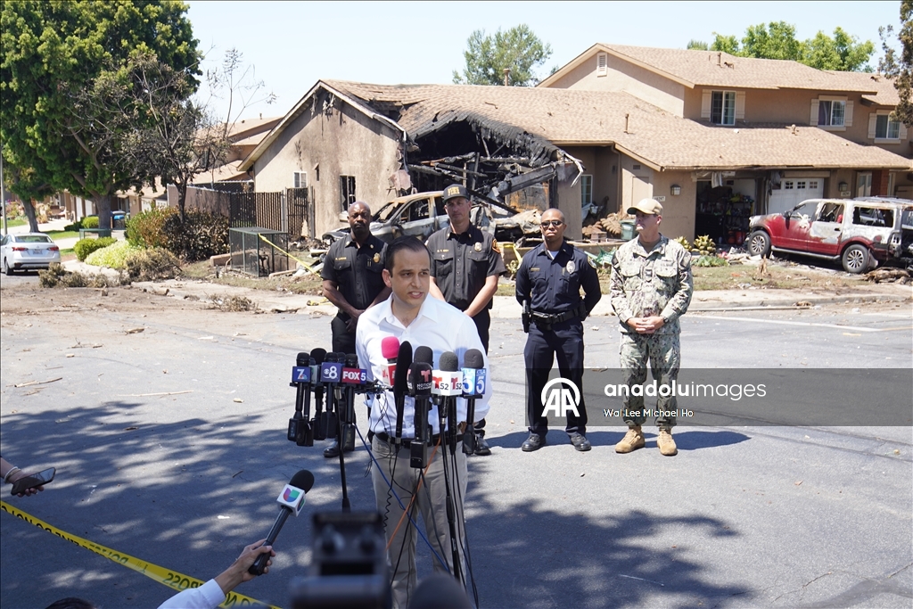 ABD'nin California eyaletinde küçük uçak yerleşim yerine düştü