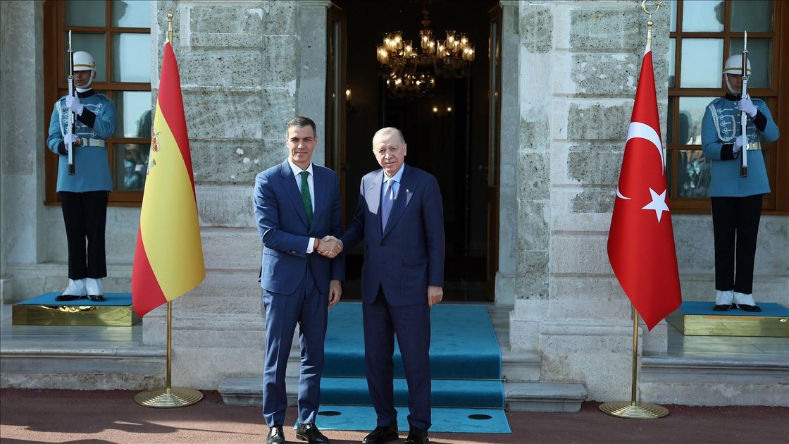 Cumhurbaşkanı Erdoğan, İspanya Başbakanı Pedro Sanchez'i kabul etti.
