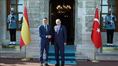 Cumhurbaşkanı Erdoğan, İspanya Başbakanı Pedro Sanchez'i kabul etti.