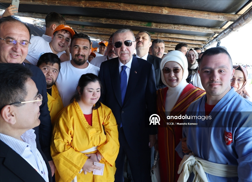 Cumhurbaşkanı Erdoğan, 7. Etnospor Kültür Festivali'ni ziyaret etti