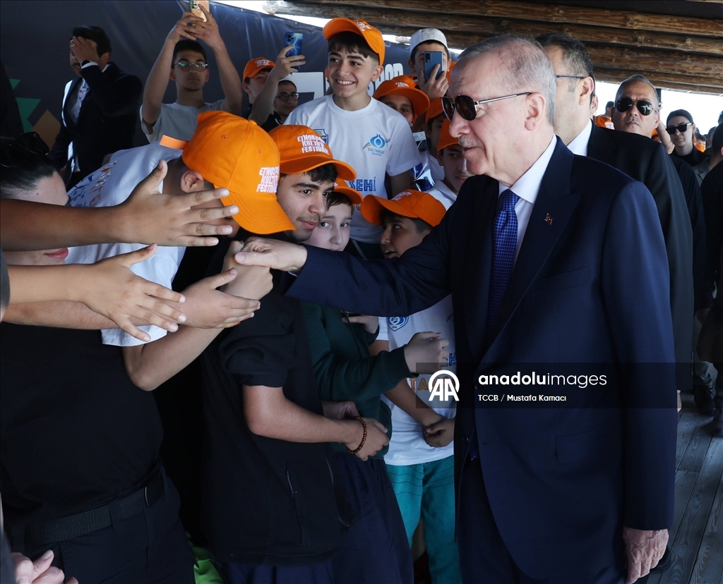 Cumhurbaşkanı Erdoğan, 7. Etnospor Kültür Festivali'ni ziyaret etti