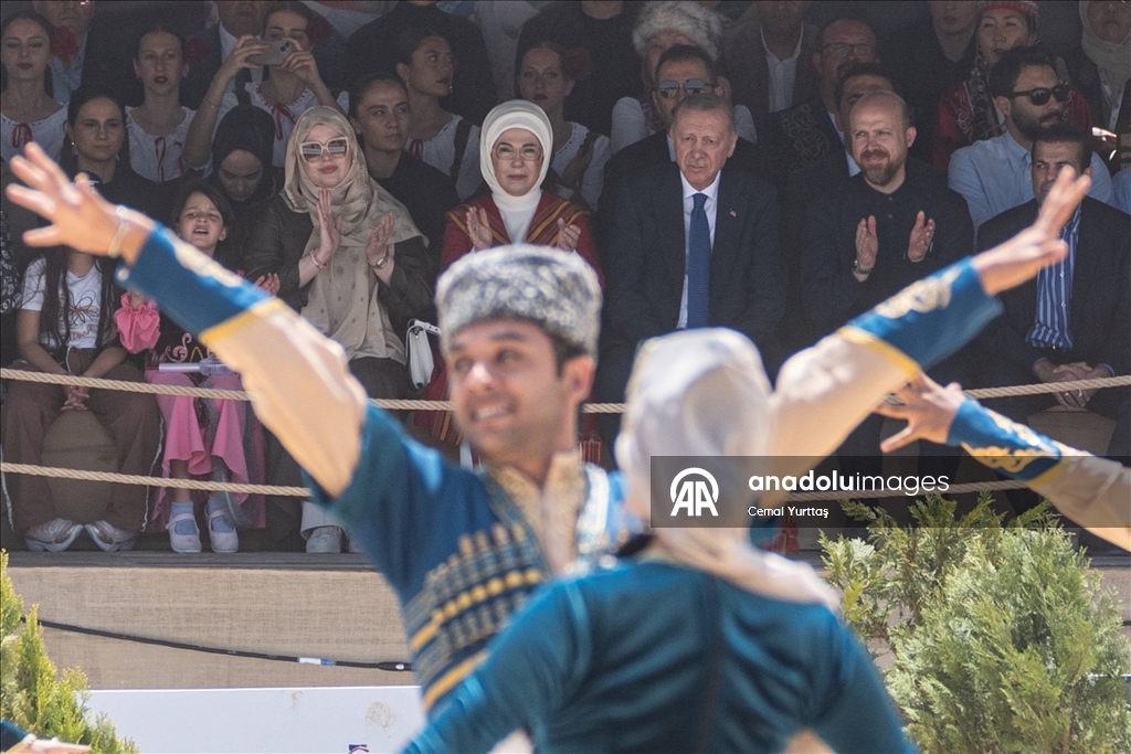 Cumhurbaşkanı Recep Tayyip Erdoğan, 7. Etnospor Kültür Festivali'ni ziyaret etti