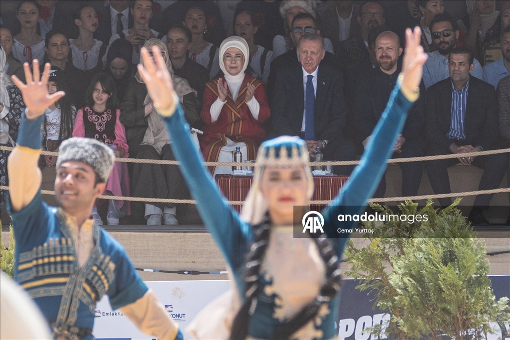 Cumhurbaşkanı Recep Tayyip Erdoğan, 7. Etnospor Kültür Festivali'ni ziyaret etti