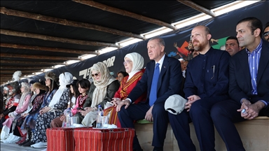 Cumhurbaşkanı Recep Tayyip Erdoğan, 7. Etnospor Kültür Festivali'ni ziyaret etti
