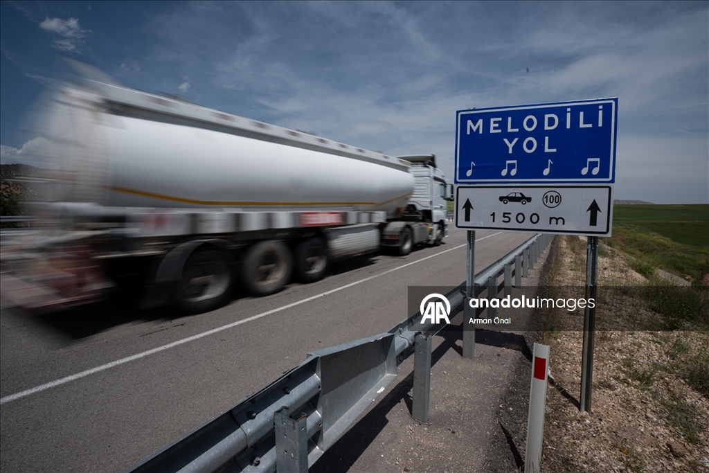 "Melodili yol uygulaması" Türkiye'de ilk kez Ankara'nın Nallıhan ilçesinde kullanıldı