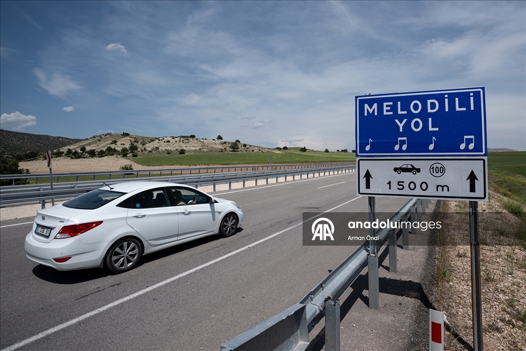 "Melodili yol uygulaması" Türkiye'de ilk kez Ankara'nın Nallıhan ilçesinde kullanıldı