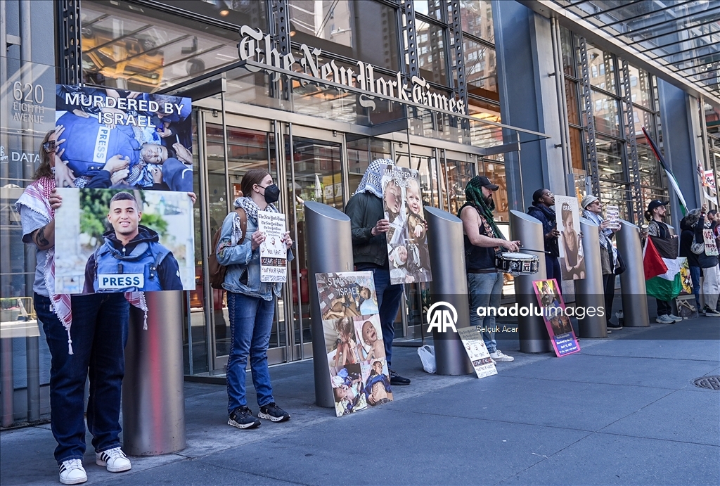 New York’ta Filistin’e destek gösterisi düzenlendi