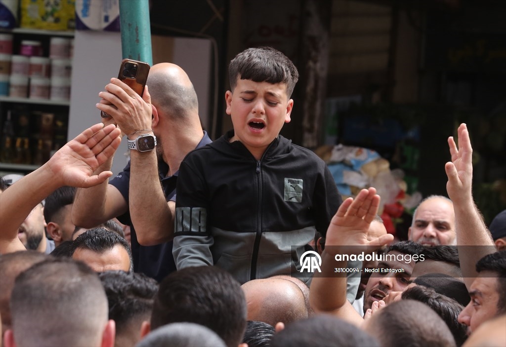 Palestinos despiden a Mahmoud Faisal Al Kharaz, asesinado en una redada del ejército israelí 1