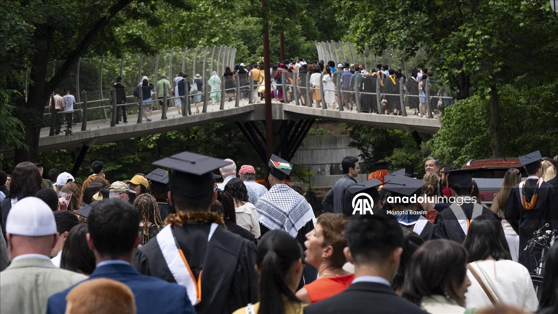 Princeton Üniversitesi mezuniyet töreninde Filistin'e destek