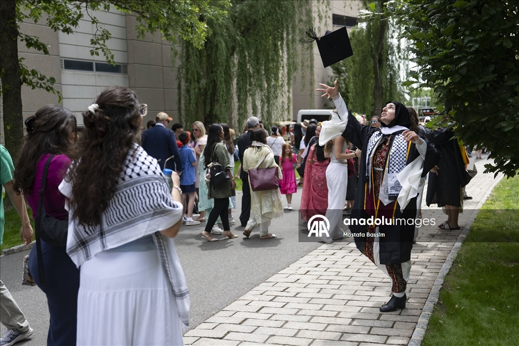 Princeton Üniversitesi mezuniyet töreninde Filistin'e destek