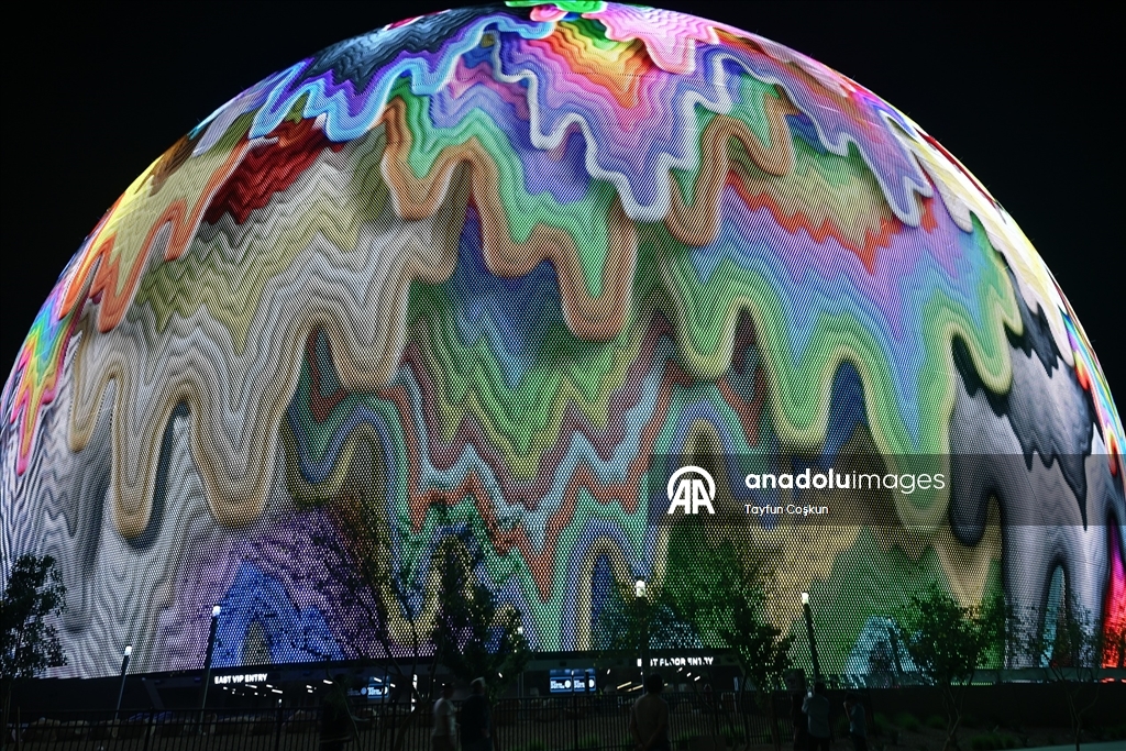 Las Vegas'taki dünyanın en büyük LED küresi MSG Sphere
