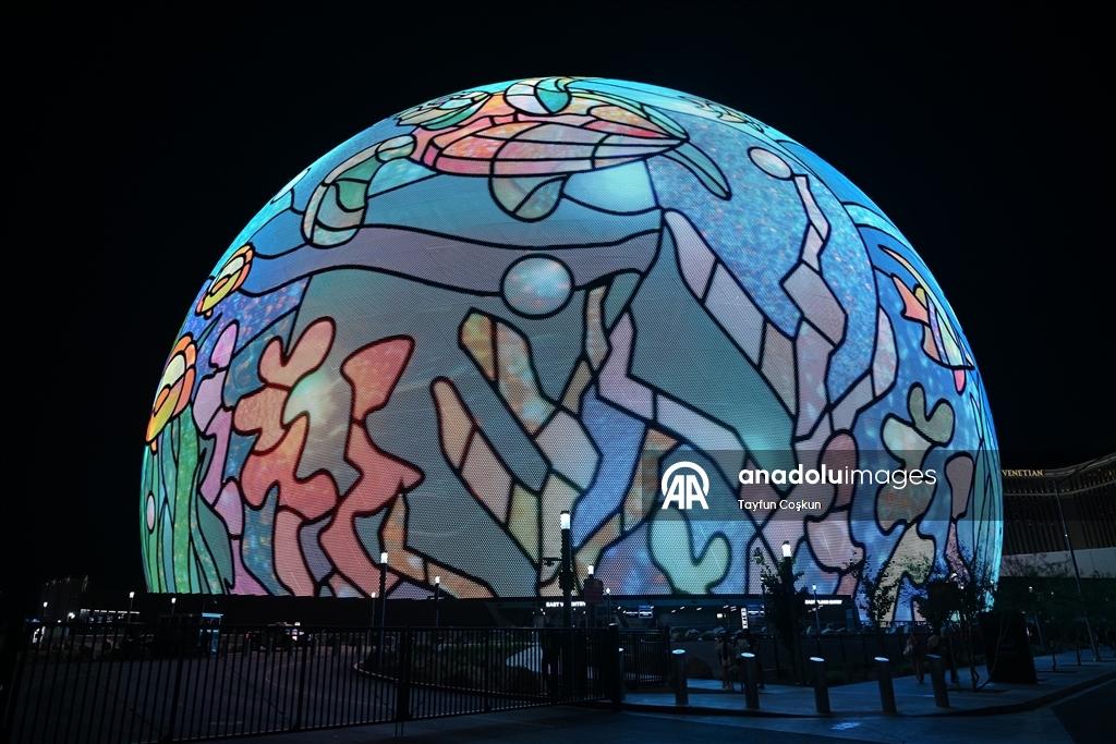 Las Vegas'taki dünyanın en büyük LED küresi MSG Sphere