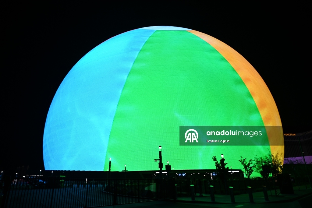 Las Vegas'taki dünyanın en büyük LED küresi MSG Sphere