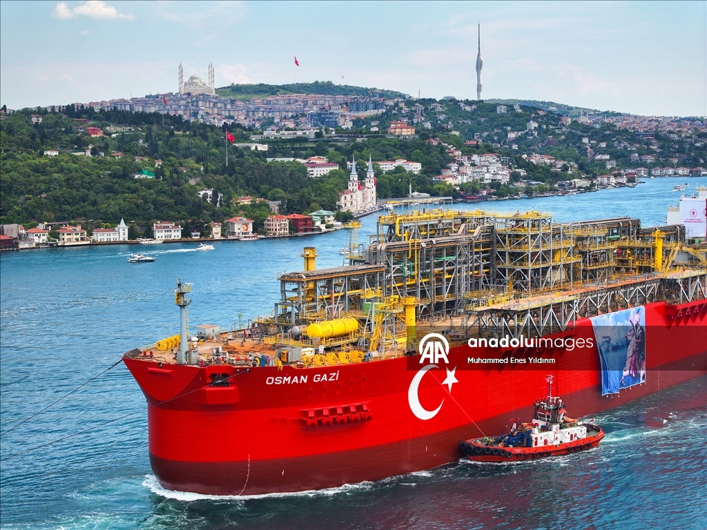 Türkiye’nin ilk Yüzer Üretim Tesisi (FPU) Osman Gazi gemisi