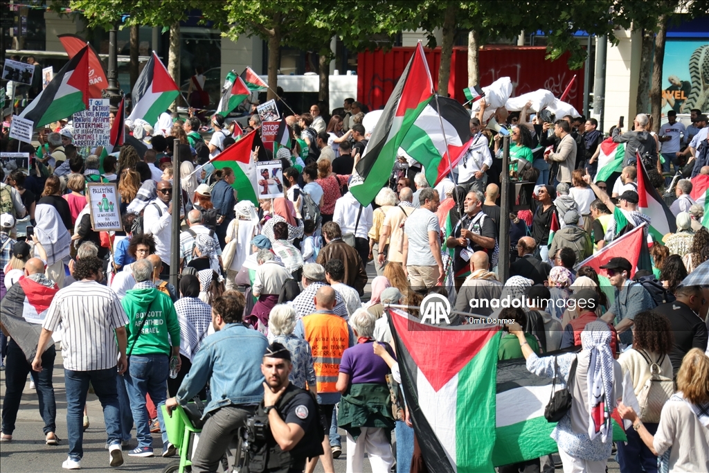 В Париже протестуют против атак на Газу
