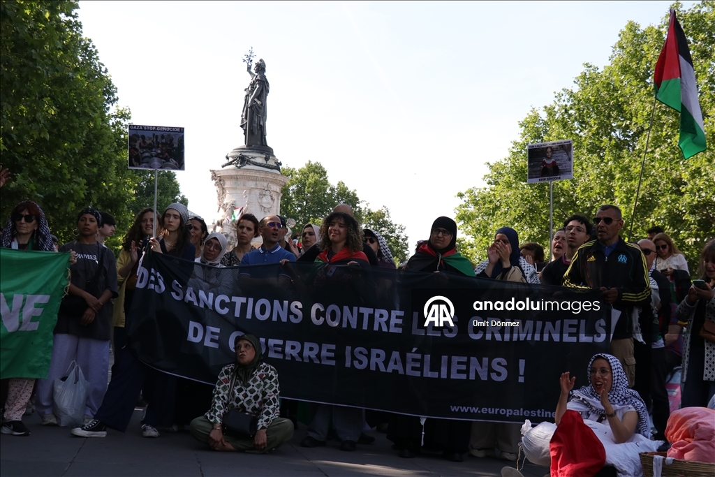 В Париже протестуют против атак на Газу