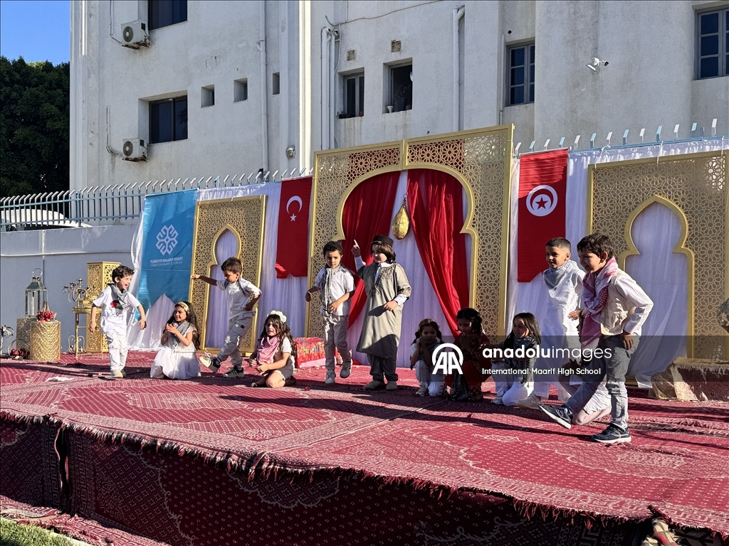تونس.. يوم ثقافي بمدرسة "المعارف الدولية" التركية يجمع تبرعات لغزة