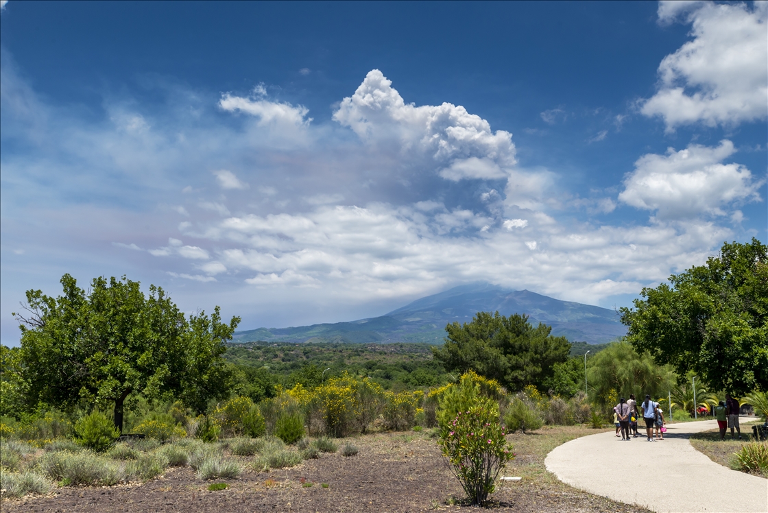 Mount Etna erupts again