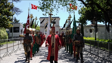 Yıldız Sarayı'nda Mehteran Birliği gösterisi düzenlendi