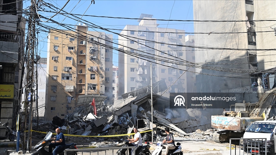 İsrail'in Beyrut'un Dahiye bölgesine düzenlediği saldırılar
