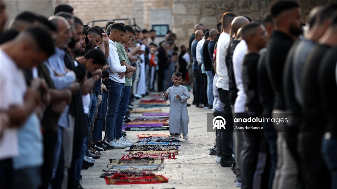 İşgal altındaki Batı Şeria'da kurban bayramı namazı kılındı