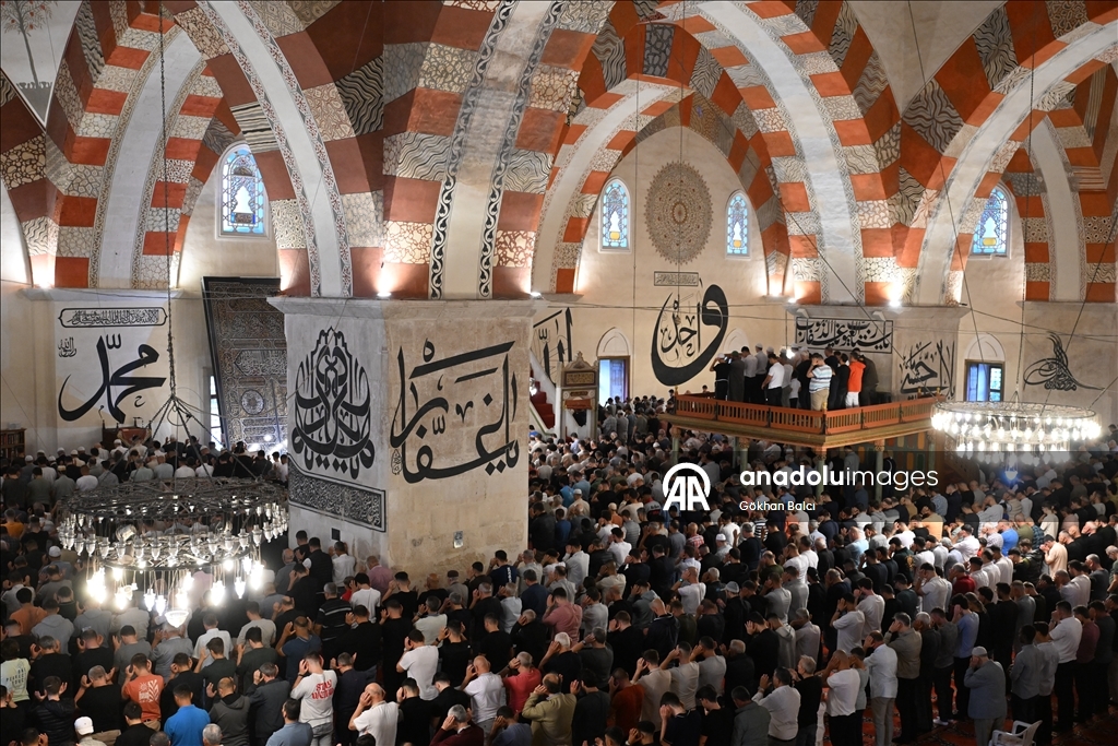 Edirne'de Kurban Bayramı namazı kılındı