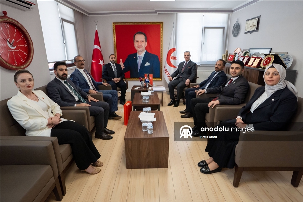 Yeniden Refah Partisi Genel Merkezi'nde siyasi partiler arası bayramlaşma