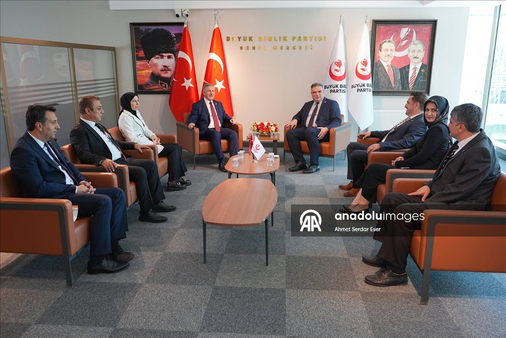BBP Genel Merkezi'nde siyasi partiler arası bayramlaşma