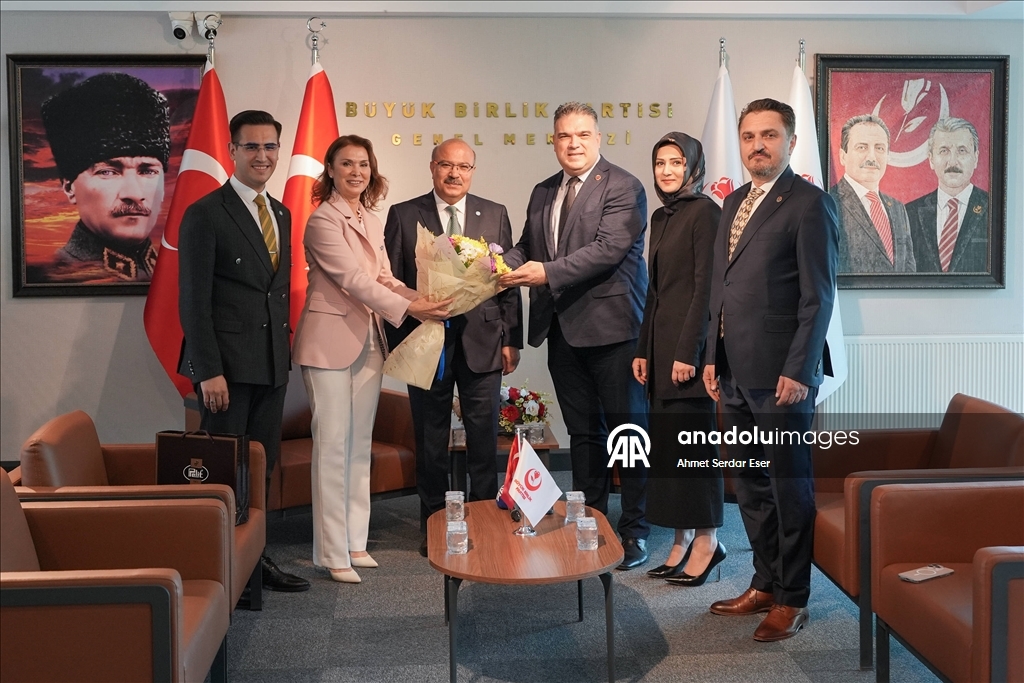 BBP Genel Merkezi'nde siyasi partiler arası bayramlaşma