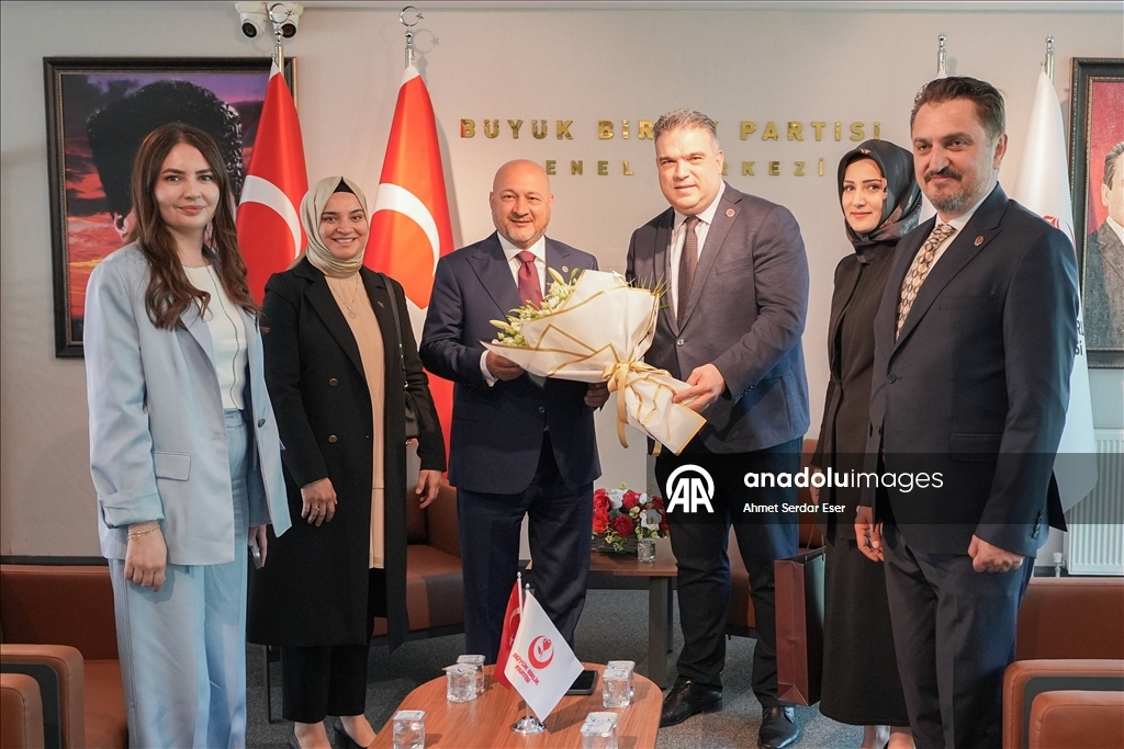 BBP Genel Merkezi'nde siyasi partiler arası bayramlaşma