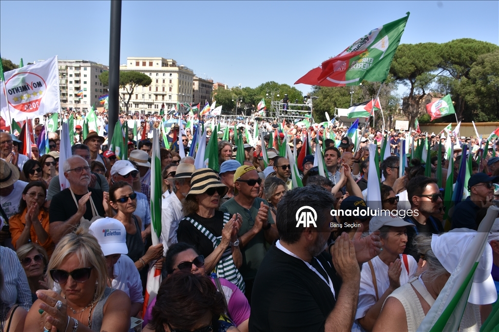 Итальянская оппозиция провела акцию против резни в Газе