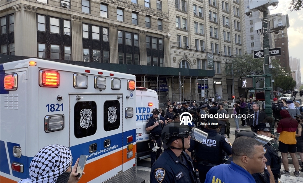 New York'ta, gözaltına alınan göçmenlere destek gösterisi