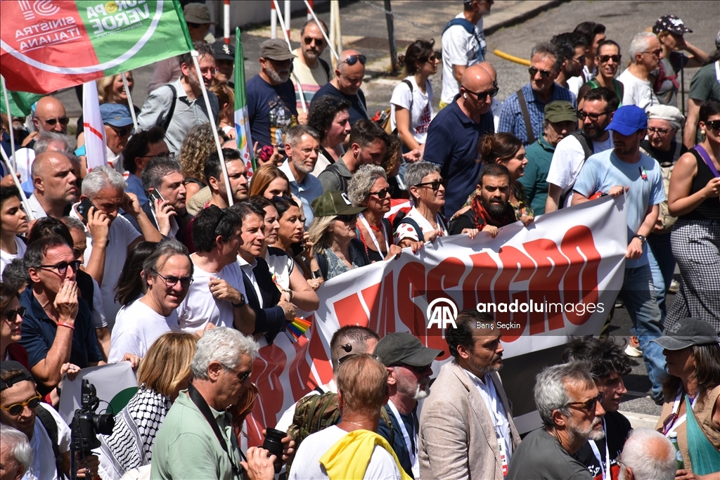 Итальянская оппозиция провела акцию против резни в Газе