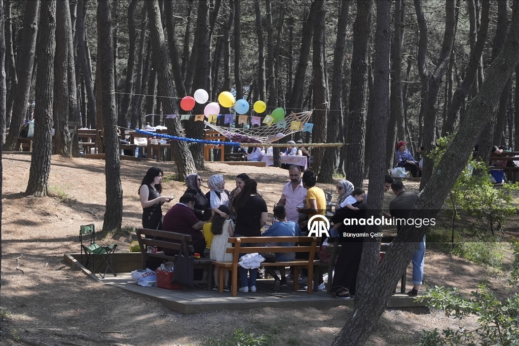 İstanbul'da bayramın üçüncü gününde vatandaşlar sahil ve parklara akın etti