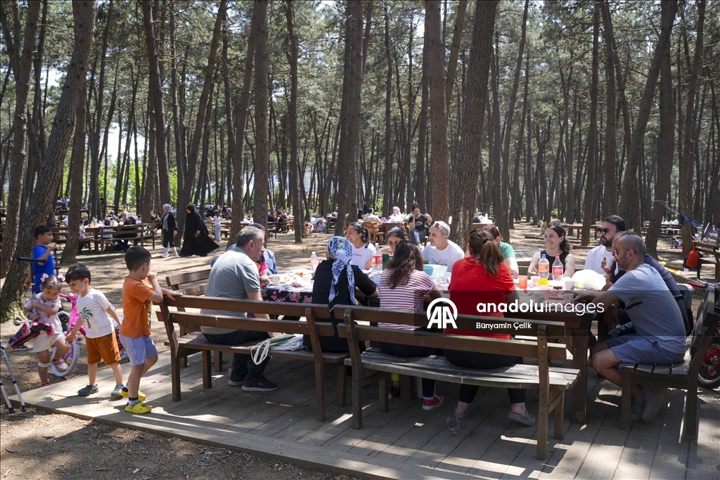 İstanbul'da bayramın üçüncü gününde vatandaşlar sahil ve parklara akın etti